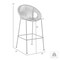 Armen Living Acapulco 26" Indoor Outdoor Steel Bar Stool with Black Rope LCACBABL26 - alternate 7